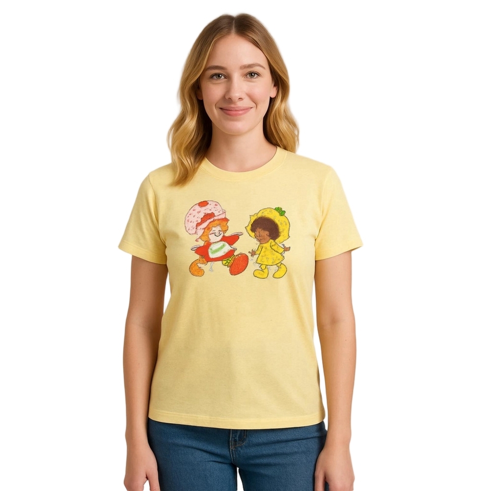 Women's Strawberry Shortcake Yellow Short Sleeve Tee multiple sizes available